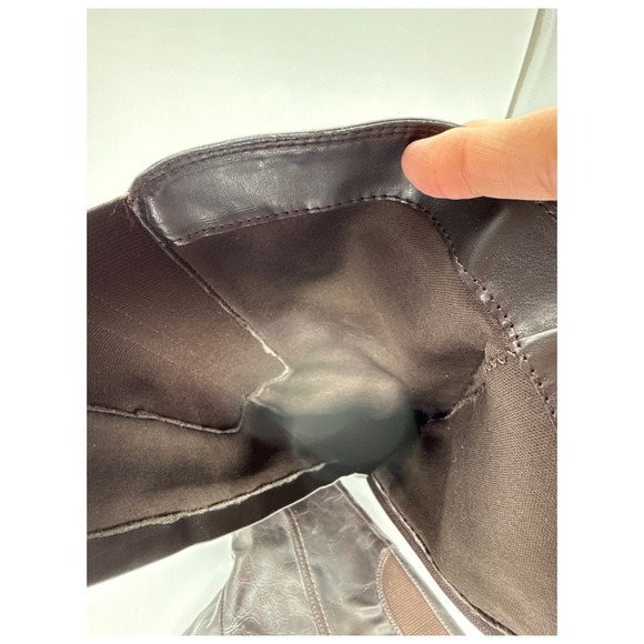 Bare Traps Womens Knee High Riding Boots w/ Buckle Brown Size 6.5, Elastic Back - Picture 7 of 10